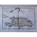 CARTE DE L’ISLE DE ST. DOMINGUE UNE DES GRANDES ANTILLES 