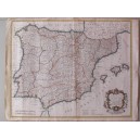 A MAP OF THE KINGDOMS OF SPAIN AND PORTUGAL FROM THE LATEST ...