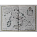 A NEW MAP OF PRESENT ITALY together with the adjoyning Islands of SICILY, SARDINIA AND CORSICA 
