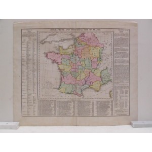 Geographical and Statistical Map of France