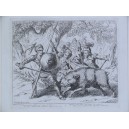 Don Quijote durante la caza de jabalí con el duque y la duquesa