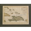 Carte de l’Isle de Saint Domingue avec partie des isles voisines