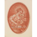 Venus y Cupido con racimo de uvas