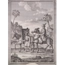 (Hombre a caballo y su esclavo en Berbería, África) Habits of the Horsemen in Barbary