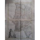 MAPA DOS REYNOS DE PORTUGAL E ALGARVE (Mapa de Portugal y oeste de España)